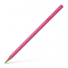 Creion grafit B corp roz neon, FABER-CASTELL Grip Sparkle