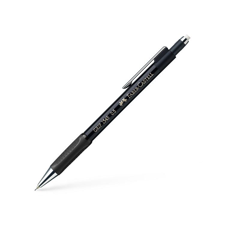Creion mecanic 0.5mm corp negru, FABER-CASTELL Grip 1345
