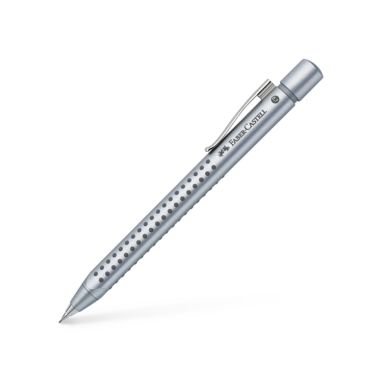 Creion mecanic 0.7mm corp argintiu, FABER-CASTELL Grip 2011