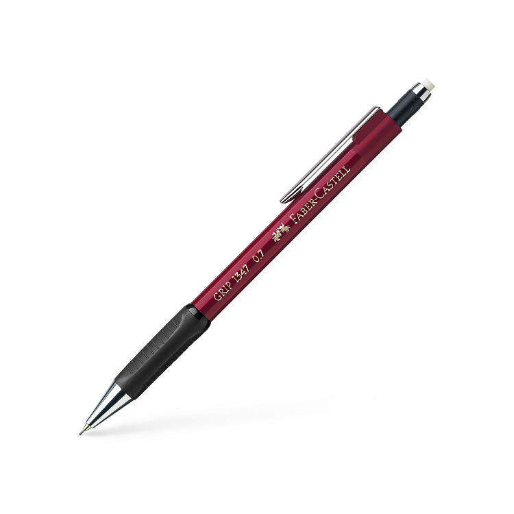 Creion mecanic 0.7mm corp rosu, FABER-CASTELL Grip 1347