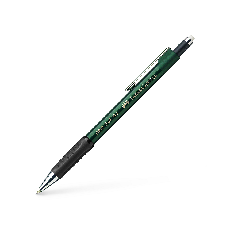 Creion mecanic 0.7mm corp verde, FABER-CASTELL Grip 1347