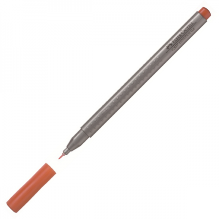 Liner 0.4mm portocaliu, FABER-CASTELL Grip
