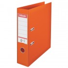 Biblioraft dublu plastifiat 7.5cm portocaliu, ESSELTE Standard