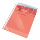 Folie protectie documente A4 55mic cristal rosie 10 buc/set, ESSELTE