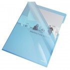 Folie protectie documente A4 deschidere "L"  150mic cristal albastra, ESSELTE