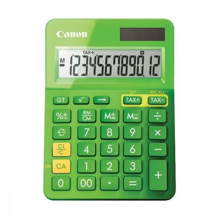 Calculator de birou 12 Digits verde, CANON LS-123KGR