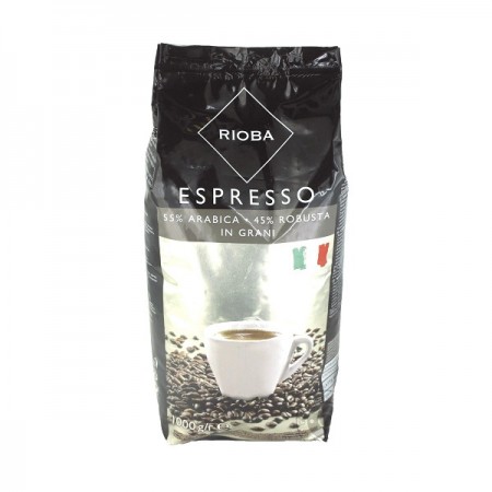 Cafea boabe 1000 g/punga, RIOBA Silver