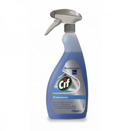 Detergent lichid pentru geamuri si suprafete 750ml, CIF Professional