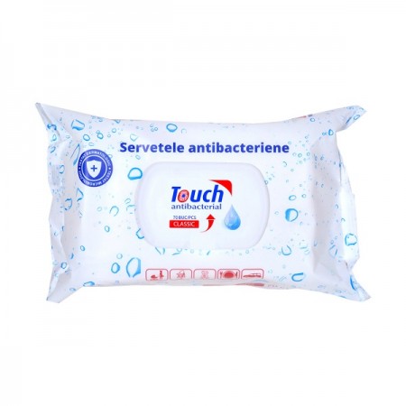 Servetele umede antibacteriene 70 buc/set, TOUCH Classic