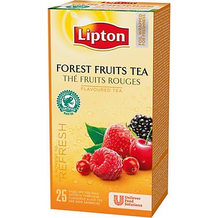 Ceai de fructe de padure 25 pliculete/cut, LIPTON