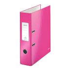 Biblioraft plastifiat 8cm roz metalizat, LEITZ WoW