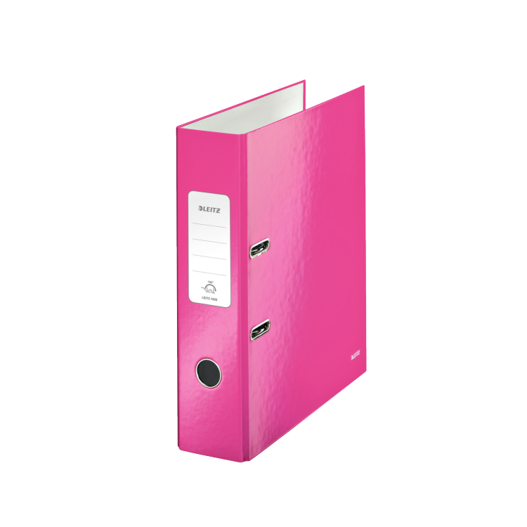 Biblioraft plastifiat 8cm roz metalizat, LEITZ WoW