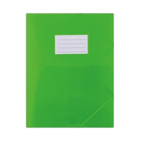Mapa plastic cu elastic eticheta verde, DONAU