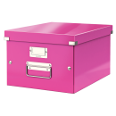 Cutie arhivare medie roz, LEITZ WoW Click&Store