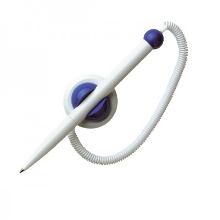 Pix 1.0mm albastru corp alb cu suport adeziv si snur, SCHNEIDER Klick-Fix