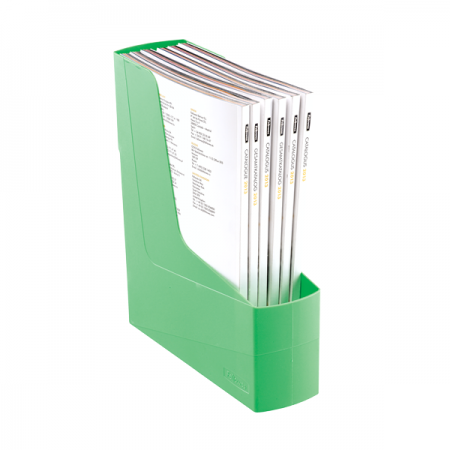 Suport vertical documente plastic verde, FELLOWES G2Desk