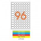 Etichete adezive rotunde 96/A5 15mm rosii 10 coli/set, AGIPA