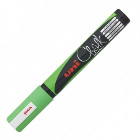 Marker creta verde fluorescent, UNI Posca Chalk PWE-5M