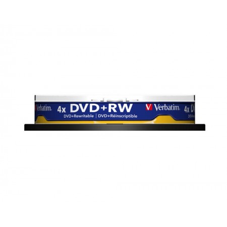 DVD+RW 4.7Gb 4x 10 buc/cut, VERBATIM Matt Silver