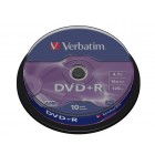 DVD+R 4.7Gb 16x 10 buc/cut, VERBATIM Matt Silver
