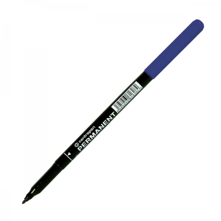 Marker permanent albastru varf 1.0mm, CENTROPEN 2536