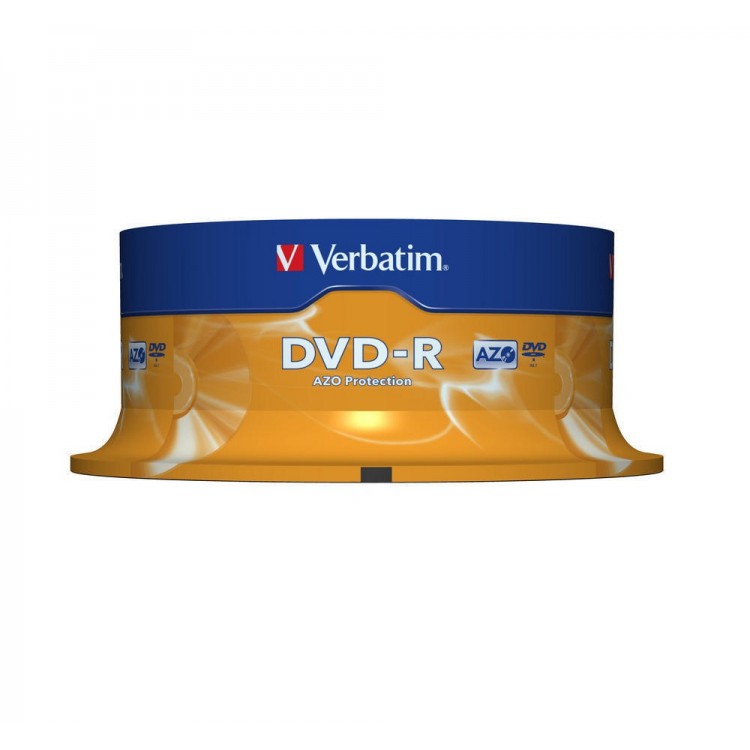 DVD-R 4.7Gb 16x 25 buc/cut, VERBATIM Matt Silver