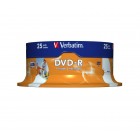 DVD-R 4.7Gb 16x 25 buc/cut, VERBATIM Wide Printable